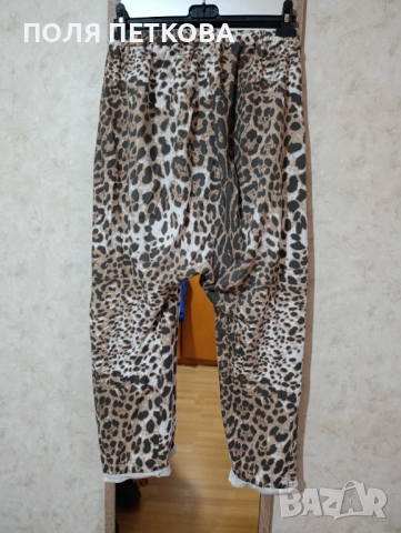 Потур в леопардов принт, снимка 3 - Панталони - 52193692