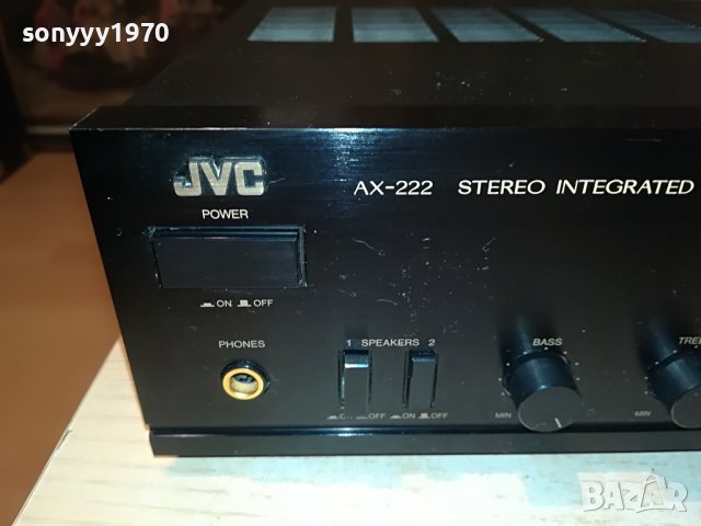 JVC AX-222BK STEREO AMPLIFIER-MADE IN JAPAN 0707221235, снимка 6 - Ресийвъри, усилватели, смесителни пултове - 37315828