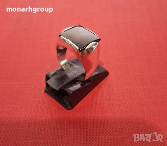 Сребърен пръстен, снимка 3 - Пръстени - 53432417