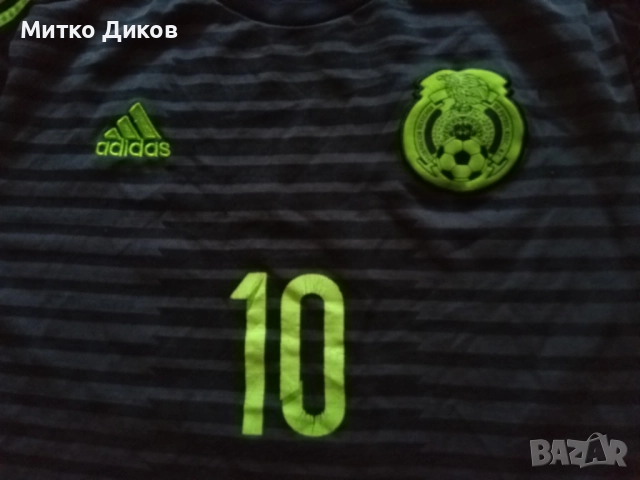 Мексико футбола тениска №10 Джовани Дос Сантос размер Л реален, снимка 3 - Футбол - 51771156