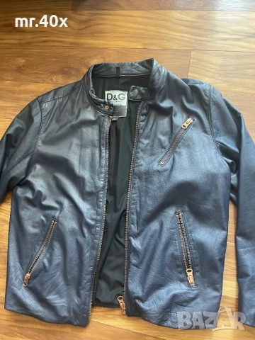 Кожено яке Dolce & Gabbana, снимка 2 - Якета - 51607512