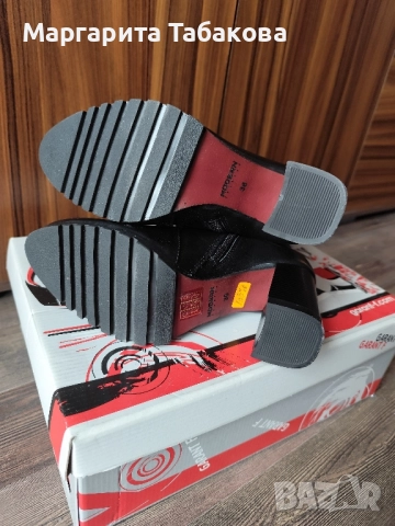 Нови дамски боти на дебел ток 8 см, снимка 3 - Дамски боти - 52864477