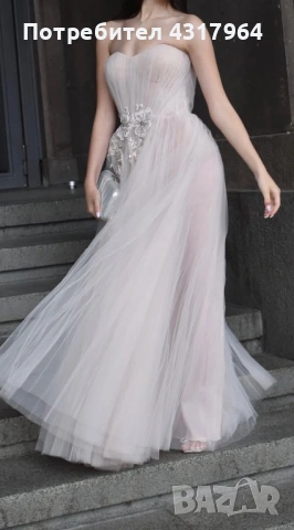 Прекрасна бална рокля размер XS, снимка 2 - Рокли - 53066468