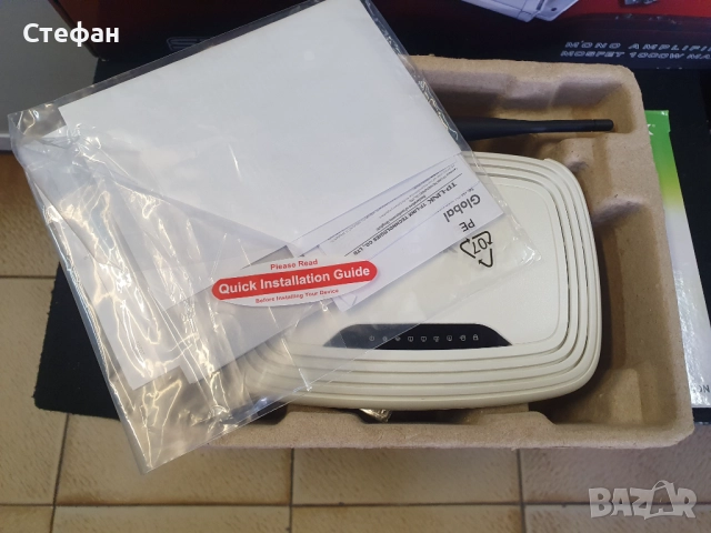 Рутер TP-Link TL-WR740NПълен комплект.  В отлично техническо и визуално състояние., снимка 6 - Рутери - 51971334