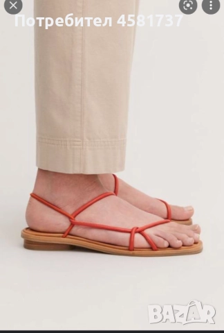 Сандали Cos естествена кожа, 39 размер, нови, снимка 11 - Сандали - 51613860