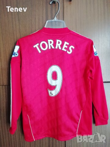 Liverpool Fernando Torres Adidas оригинална детска тениска фланелка Ливърпул Торес , снимка 1 - Детски Блузи и туники - 38918370