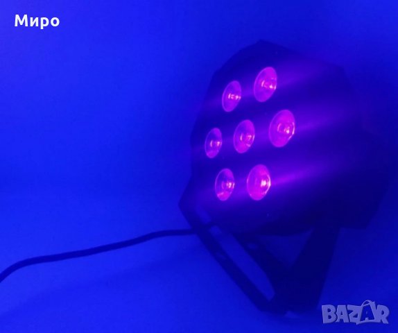 LED PAR Осветление RGBWA+UV 7x18W, снимка 9 - Друга електроника - 26300434