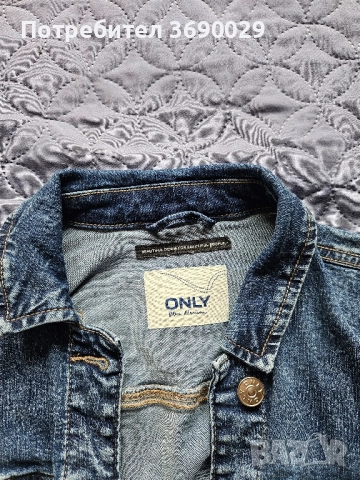 Дънково яке Only, размер 38, снимка 3 - Якета - 51908598