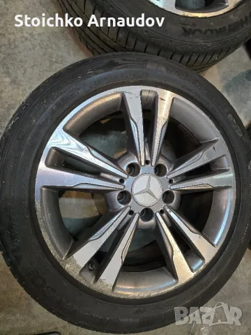Джанти 17" със Зимни гуми и датчици от Mercedes E200 w212, снимка 3 - Гуми и джанти - 48618125