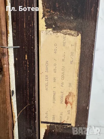 Стара маслена картина, снимка 7 - Картини - 48293001