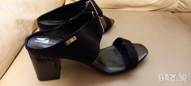 Оригинални чехли на Calvin Klein, снимка 4 - Дамски обувки на ток - 37288956