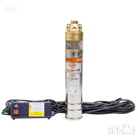 НОВА Потопяема помпа за чиста вода Ruris Aqua 105, 1500 W, Максимален дебит 2.6 м3/ч, Височина на за, снимка 2 - Други инструменти - 50961836