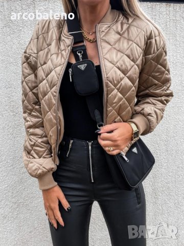 Дамско ватирано яке с къс цип, 3цвята, снимка 13 - Якета - 44119011