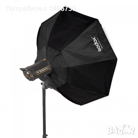Софтбокс октагон Godox 95 см с грид и основа Bowens, снимка 6 - Светкавици, студийно осветление - 37598903