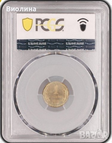 1 стотинка 1981 PR 66 CAM PCGS , снимка 2 - Нумизматика и бонистика - 43518894