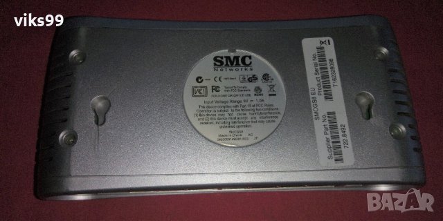 Гигабитов Суич SMC SMCGS8 EZ Switch 10/100/1000 8-Port, снимка 5 - Суичове - 40387822