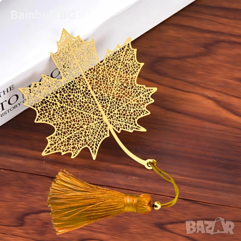 Книгоразделител ,,Кленов лист'', снимка 3 - Други - 52559852