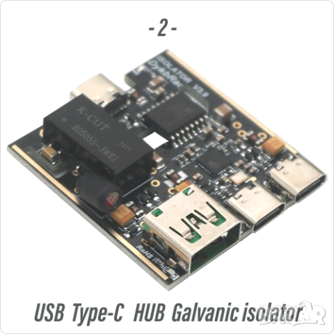 Оптичен изолатор - USB HUB Галваничен Разделител,RS-232/485,ADUM5401,ADUM4160,ADUM3160,ADUM1201     , снимка 3 - Друга електроника - 52077866