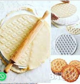 Голям кръг пластмасова форма за тесто на ромбове баклавички десерти пай сладкиш, снимка 4 - Форми - 37959189