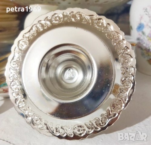 Английска посребрена поставка за яйце, коктиера, на Queen Anne, снимка 4 - Аксесоари за кухня - 51953972