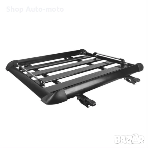 Багажник за покрив Automat - Алуминий + стомана, Универсален 127 х 96см, Черен