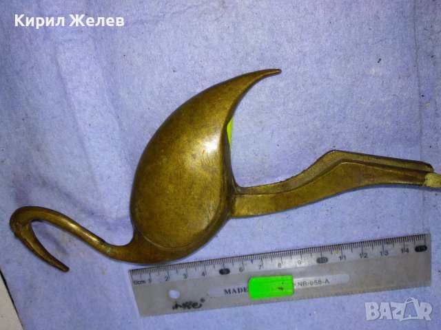 Стар БРОНЗОВ ИБИС ДЕКОРАТИВНА МЕТАЛНА ФИГУРКА За ТЕМА ФАУНА ИНТЕРИОР Нуждае се от ПОСТАМЕНТ 42758, снимка 15 - Статуетки - 43921712