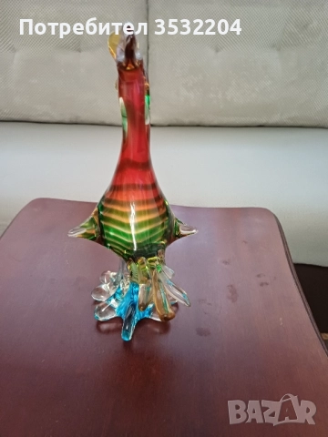 Фигура на патица от стъкло мурано, снимка 7 - Антикварни и старинни предмети - 52194458
