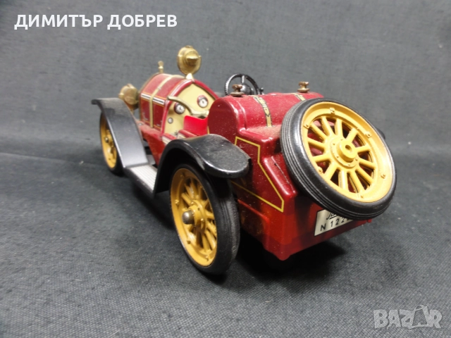 СТАРА РЕТРО ЛАМАРИНЕНА КОЛА ИГРАЧКА MERCER 1913 SCHUCO GERMANY, снимка 3 - Колекции - 52200299