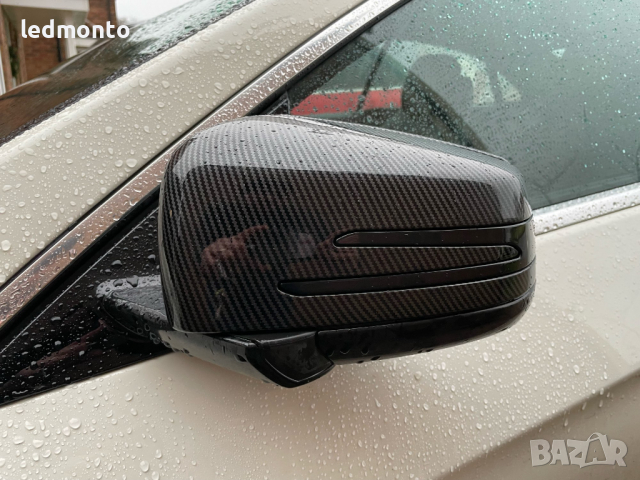 Карбонови капаци за огледала мерцедес w212 E-класа W204 E W176 W246 Mercedes, снимка 2 - Части - 36481756