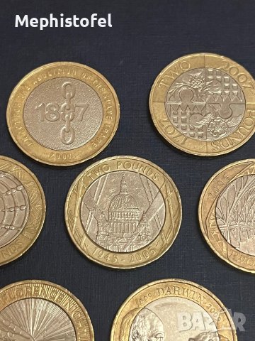 Лот от 13 бр монети по 2 паунда - Великобритания, снимка 6 - Нумизматика и бонистика - 44028626