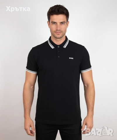 Hugo Boss Paddy - Оригинална мъжка тениска с яка размер XL, снимка 1