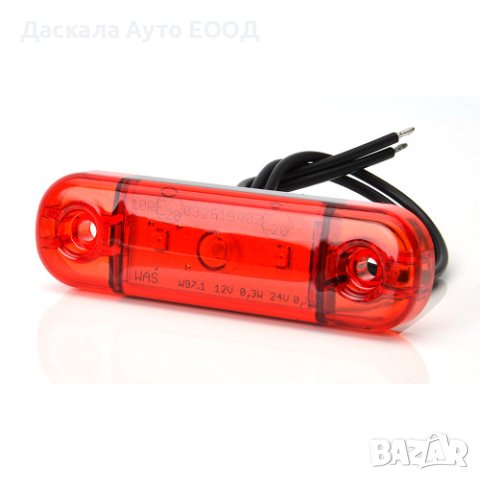 1бр. ЛЕД LED габарити с 3 диода 12-24V , 3 цвята , Полша, снимка 10 - Аксесоари и консумативи - 43938778