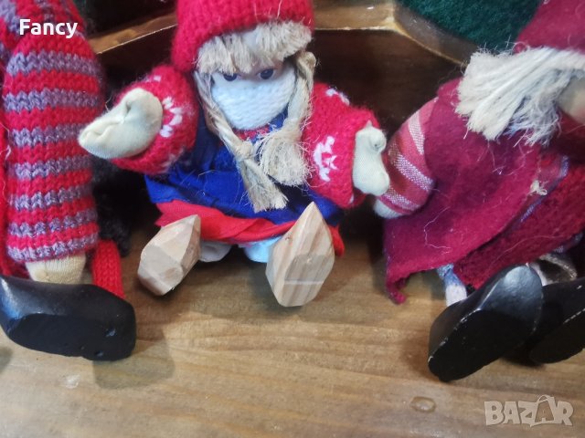Семейство коледни играчки, естествени материали 6 бр, снимка 8 - Антикварни и старинни предмети - 43377558