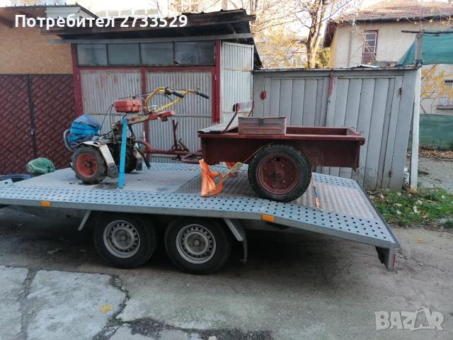 Мотоблок Калуга с ремърке 