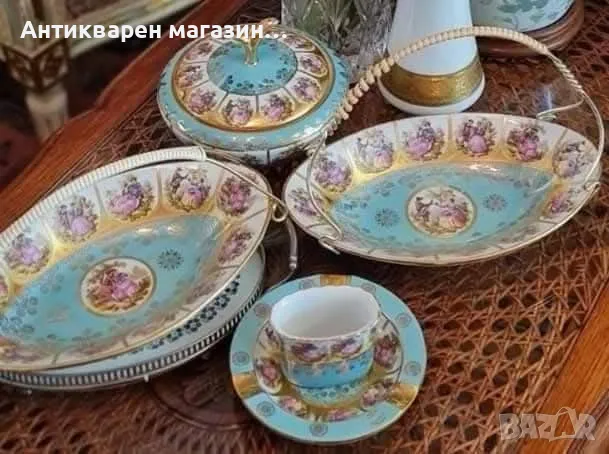 Karlsbader - Прекрасен ,античен комплект от пет части , снимка 5 - Сервизи - 49983027