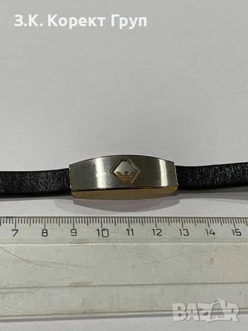 Продавам Кожена Гривна Emporio Armani, снимка 8 - Гривни - 40841529