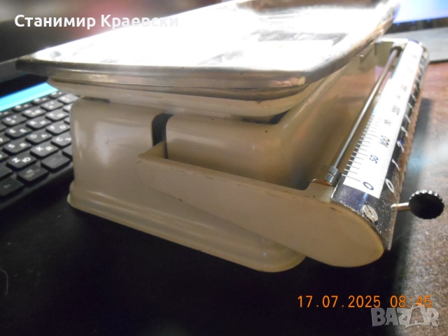 Soehnle Sliding 12 KG White Kitchen Scale Germany - Vintage 1960, снимка 8 - Везни - 51570616