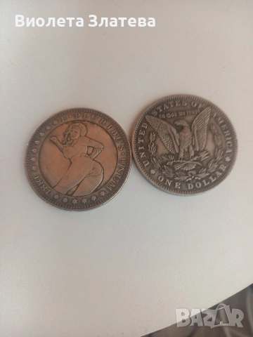 Монета one dollar 1881, снимка 2 - Нумизматика и бонистика - 53041570