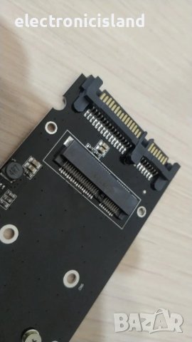 mSATA или M.2 NGFF to SATA III, преходник конвертор платка ZOMY SSD адаптер картa, снимка 2 - Кабели и адаптери - 23924059