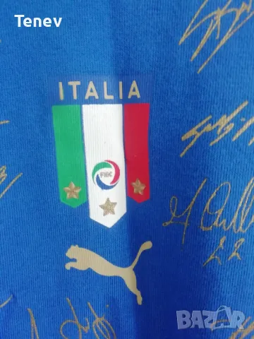 Италия 2006 Световни Шампиони оригинална тениска с автографи на отбора Italy Campioni Del Mondo Puma, снимка 9 - Тениски - 50218550
