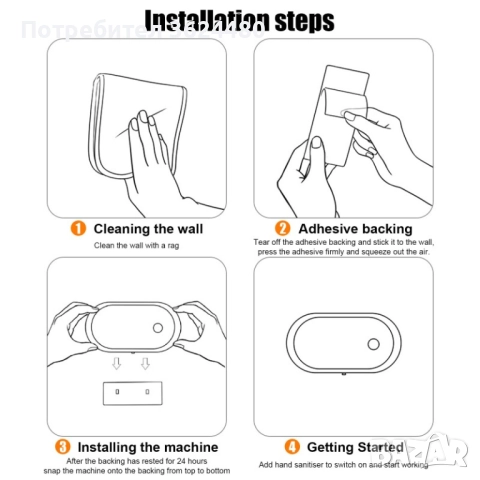 Смарт Автоматичен Дозатор за Пяна 4495, снимка 3 - Други стоки за дома - 52554369