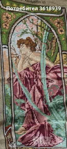 гоблен жена 49/22, снимка 2 - Гоблени - 52107811