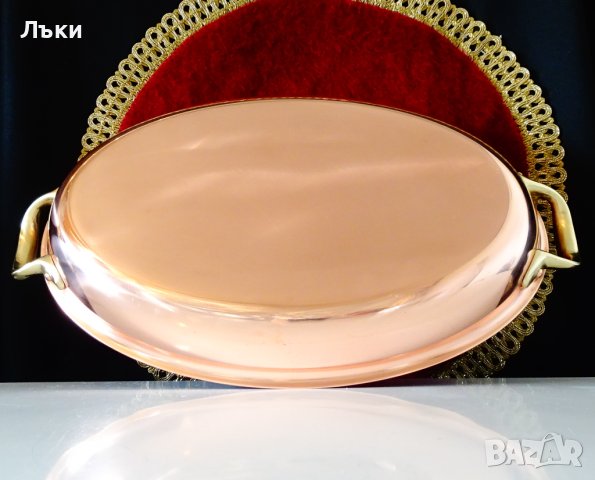 Медна тава,меден съд за готвене и сервиране 1 кг. , снимка 8 - Антикварни и старинни предмети - 43845305