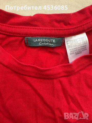 La Redoute creation-Червена детска рокля с къс ръкав и два джоба от пред, снимка 3 - Детски рокли и поли - 51172320