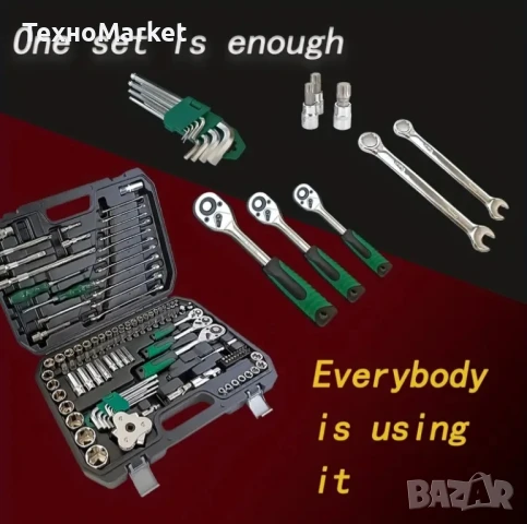 Професионален комплект инструменти 121 части – за авто и домашни ремонти, снимка 9 - Други инструменти - 50640771