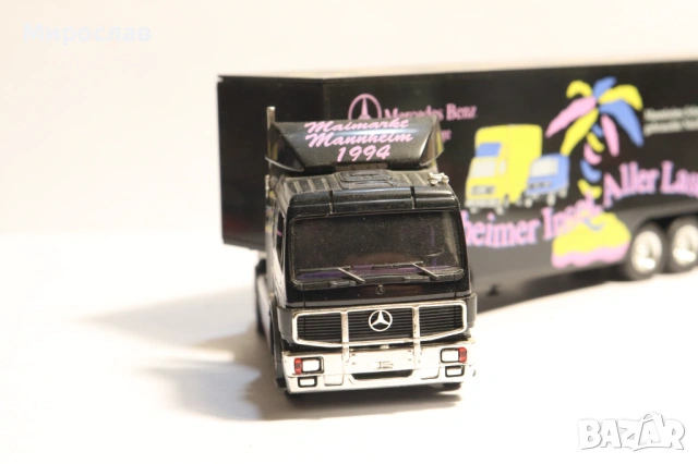 HERPA H0 1/87 MERCEDES РЕМАРКЕ КАМИОН МОДЕЛ, снимка 3 - Колекции - 53400504