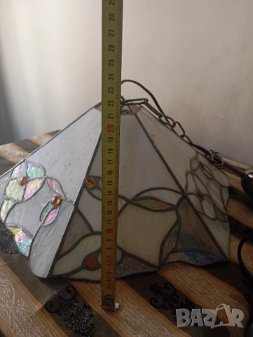 Полилей,лампа за таван тип тифани, снимка 3 - Полилеи - 51230599