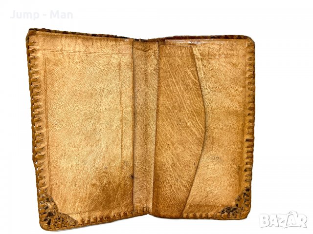 Колекционерски кожен портфейл от питон от Африка, снимка 3 - Портфейли, портмонета - 37467916