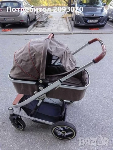 Количка Kikka boo Divaina 2 в 1 + чанта + поставка за шише, снимка 10 - Детски колички - 50971659
