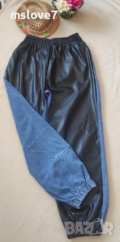 Панталон кожа и деним, снимка 2 - Панталони - 43855151